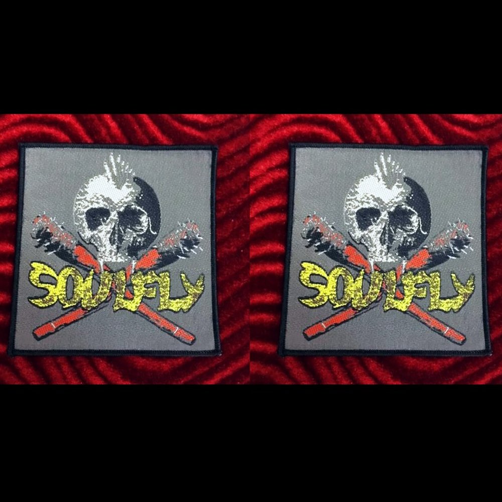 2-PATCHES SOULFLY BAND SEW ON PATCH MUSIC BADGE HARD ROCK NU METAL THRASH GROOVE